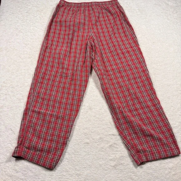 Disney Store Red Plaid Cotton Pajama Pants Lounge Sleepwear Size S/M - Picture 4 of 10